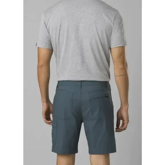PrAna Men's Zion II Stretch 8" Cargo Shorts Outdoors Hiking UPF Blue Size 28 - Picture 10 of 13